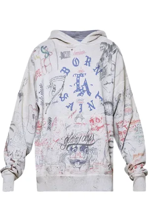 SAINT MXXXXXX LA cotton hoodie