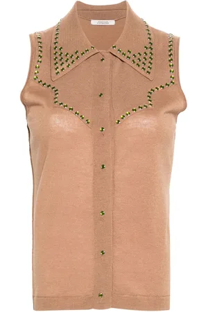 Dorothee Schumacher Stud-embellished knitted top