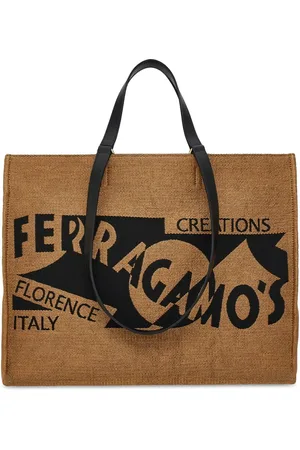 Salvatore Ferragamo Large Venna logo-embroidered tote bag