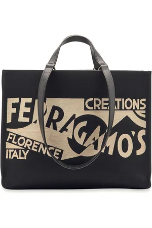 Salvatore Ferragamo Medium Venna logo-embroidered tote bag