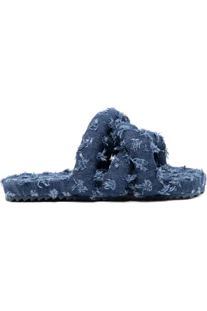 Yume Yume Tyre padded denim slides
