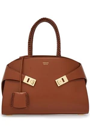 Salvatore Ferragamo Small The Hug leather tote bag