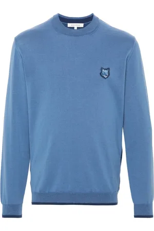 Maison Kitsuné Signature fox-motif knitted jumper