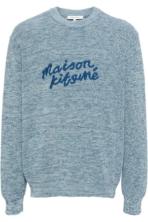 Maison Kitsuné Handwriting logo-embroidered jumper