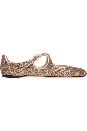 Bally Glitter-embellished ballerina shoes