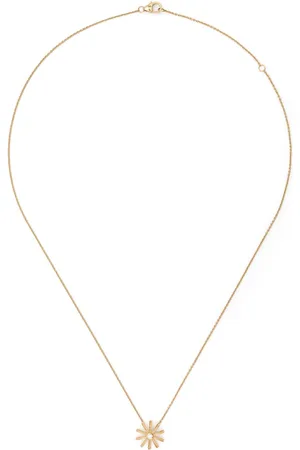HARWELL GODFREY 18kt yellow Tiny Sunflower diamond pendant necklace