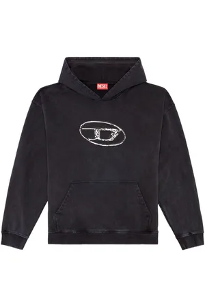Diesel S-Boxt logo-print cotton hoodie