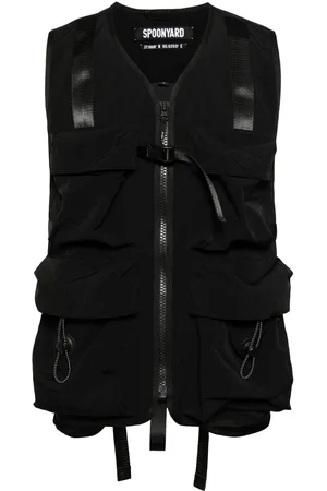 Spoonyard Logo-appliqu??d ripstop waistcoat