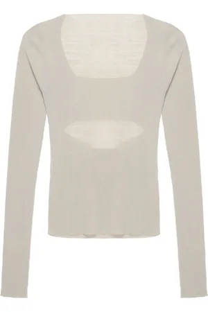Quira Long-sleeve ribbed-knit top