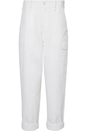 Proenza Schouler Tapered-leg cotton-linen blend trousers