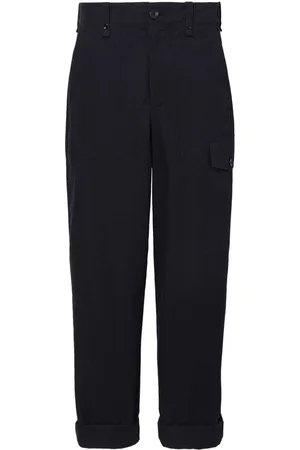 Proenza Schouler High-rise cotton-linen blend trousers
