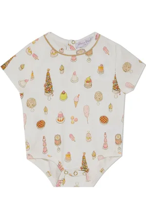 Atelier Choux Graphic-print organic cotton bodysuit