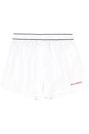 Sporty & Rich Logo-print runner shorts