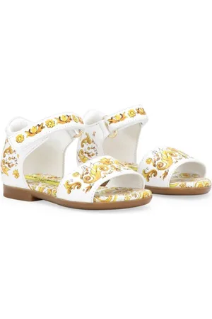Dolce & Gabbana Majolica-print leather sandals