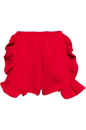 Ioana Ciolacu Peony ruffled jersey shorts
