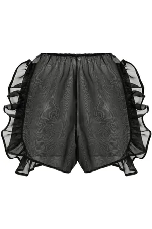 Ioana Ciolacu Peony ruffle-trim cotton shorts