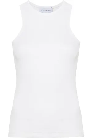 Ioana Ciolacu Dove ribbed tank top