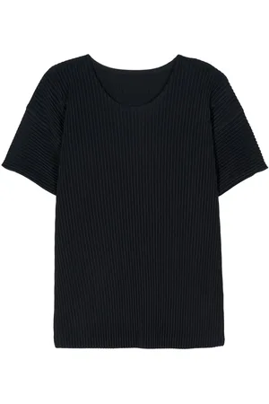 Issey Miyake Pleated short-sleeve T-shirt