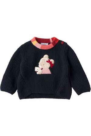 Familiar Bear-appliqu??d jumper