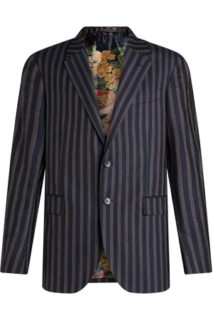 Etro Striped wool blazer
