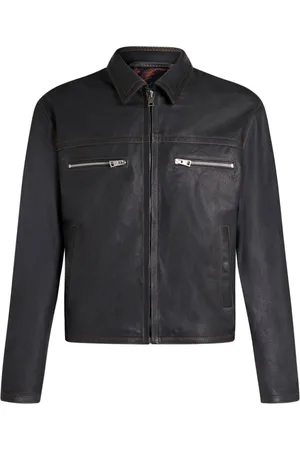 Etro Zipped leather jacket
