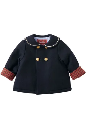 Familiar Double-breasted wool coat