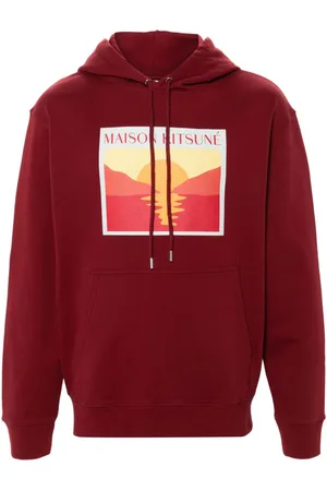 Maison Kitsuné Sunset Postcard cotton hoodie