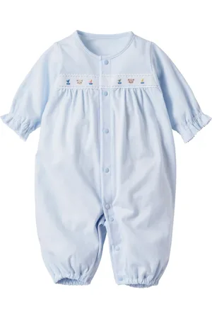 Familiar Emboidered motif cotton romper