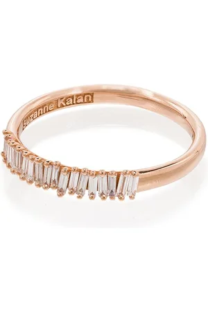 Suzanne Kalan 18kt rose gold Half Eternity diamond ring