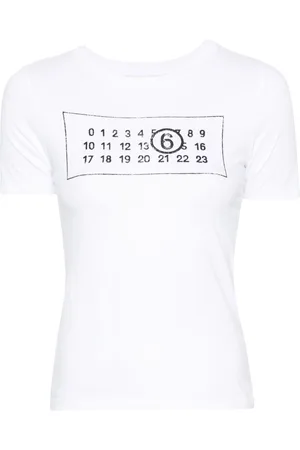 Maison Margiela Numbers-motif cotton T-shirt