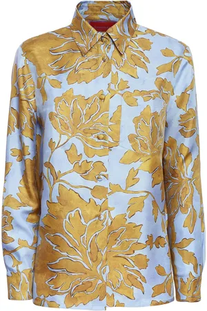 La DoubleJ Floral-print silk shirt