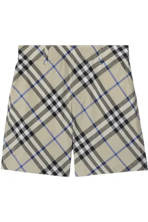 Burberry Check-print cotton shorts