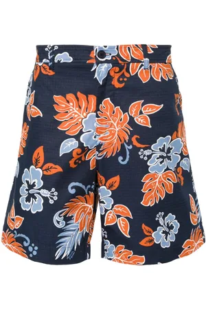 Maison Kitsuné Floral-print ripstop shorts