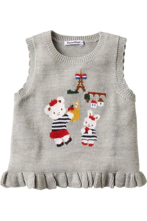 Familiar Embroidered parisienne motif vest