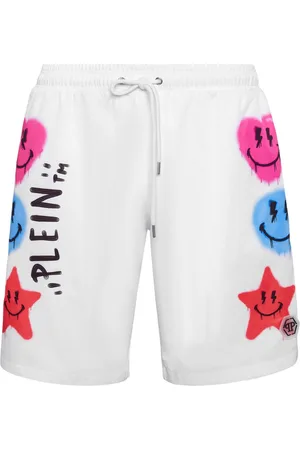 Philipp Plein Graphic-print swim shorts