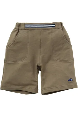 Familiar Striped cotton-blend shorts