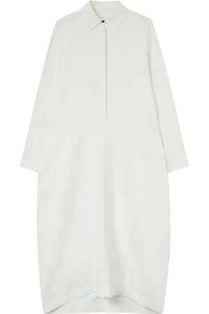 Jil Sander Linen long-sleeve shirt dress