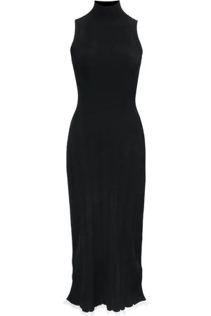 Proenza Schouler Pointelle-knit high-neck dress