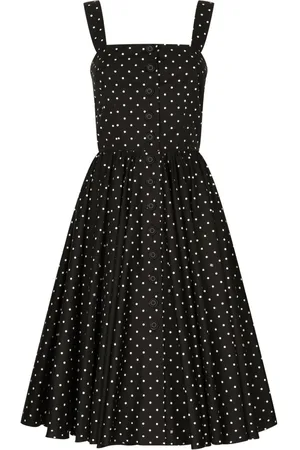 Dolce & Gabbana Polka-dot cotton midi dress