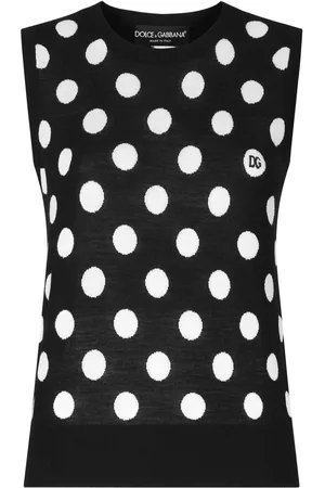 Dolce & Gabbana Polka-dot knitted vest