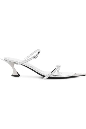 MUGLER 50mm metallic leather sandals