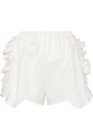 Ioana Ciolacu Peony ruffle-trim cotton shorts