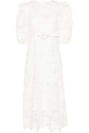 ZIMMERMANN Halliday Lace Flower midi dress