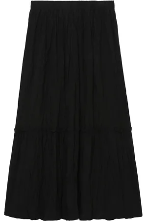 tout a coup A-line tiered midi skirt