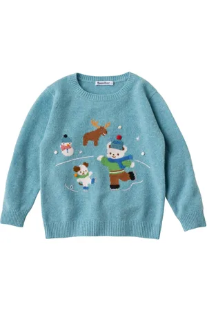 Familiar Embroidered-motif wool jumper