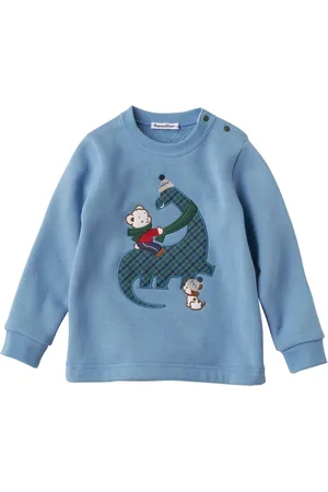 Familiar Patch-design jersey sweatshirt