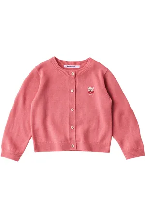 Familiar Patterned intarsia-knit cardigan