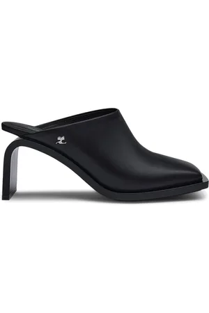 Courrèges Stream 75mm leather mules