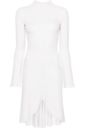 Courrèges High-neck long-sleeve midi dress