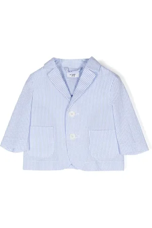 Il gufo Striped seersucker blazer